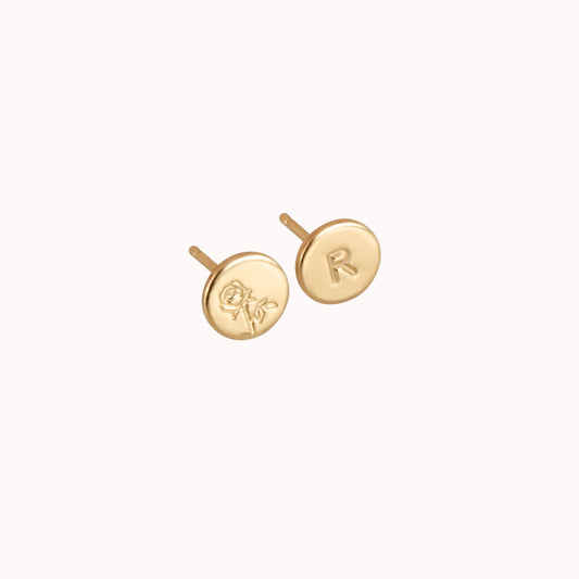 Ellie Personalized Stud Earrings