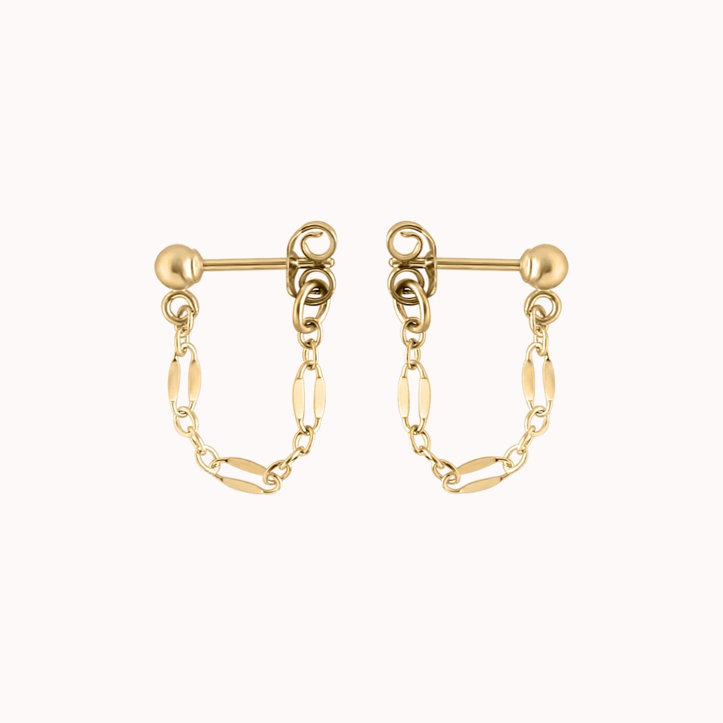 Lace Chain Loop Earrings