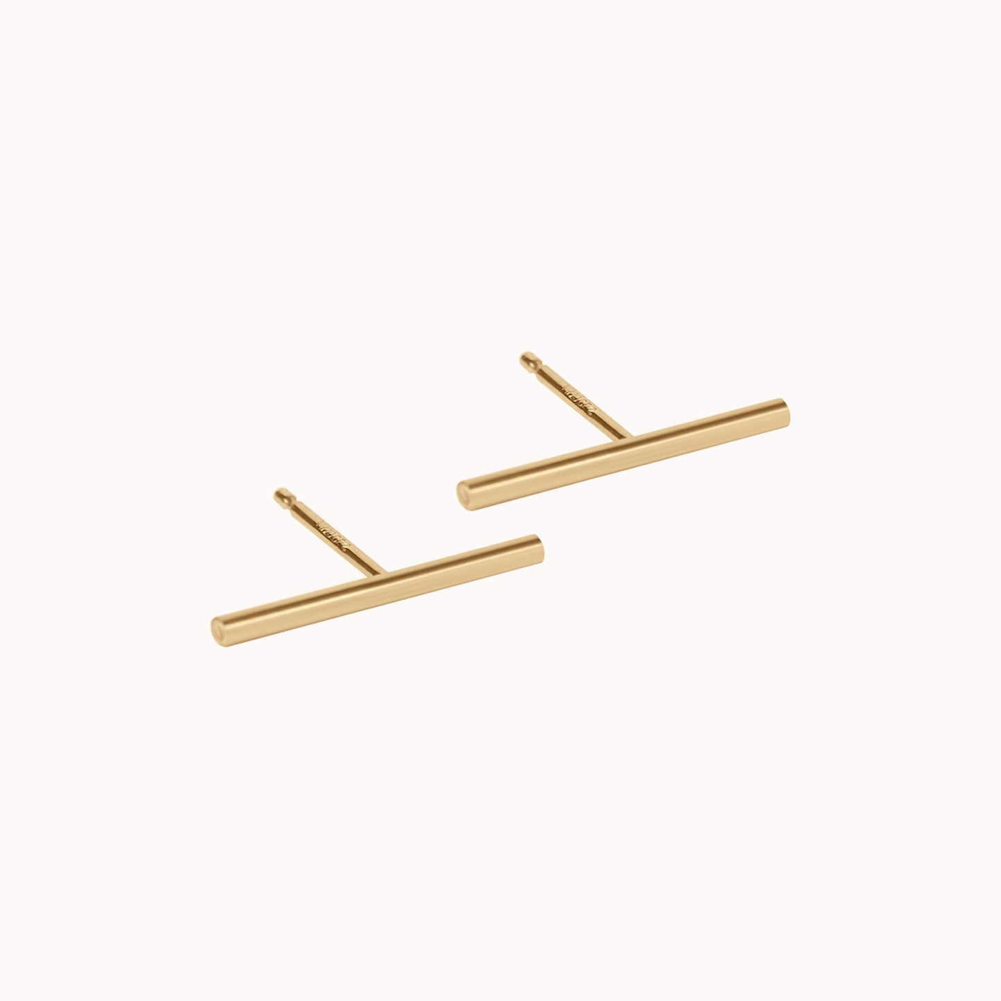 Long Bar Stud Earrings