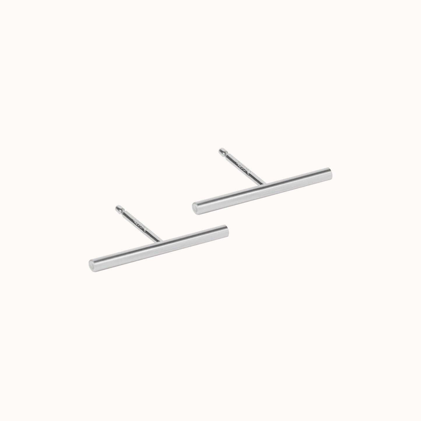 Long Bar Stud Earrings