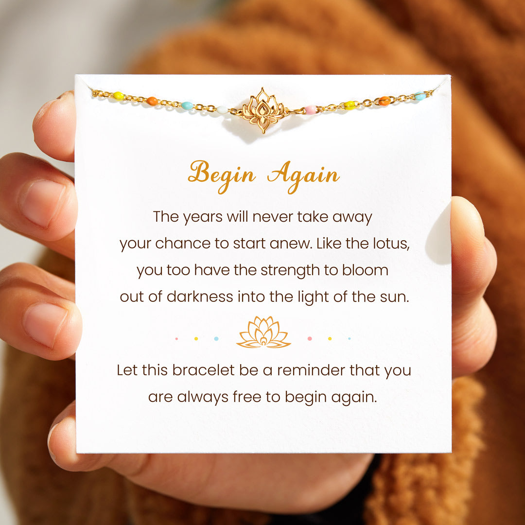 Begin Again Lotus Bracelet