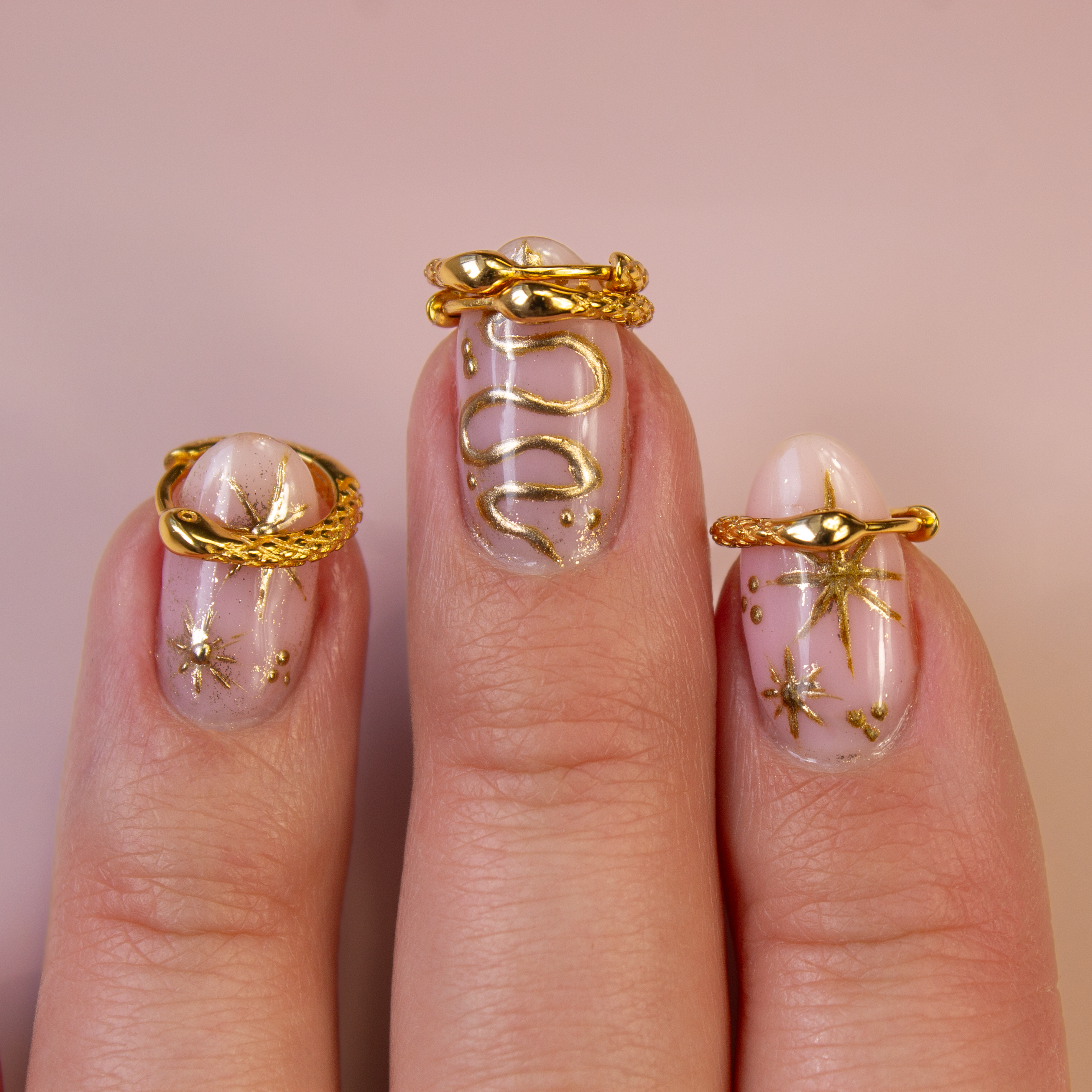 Snakebite Hoop Earrings