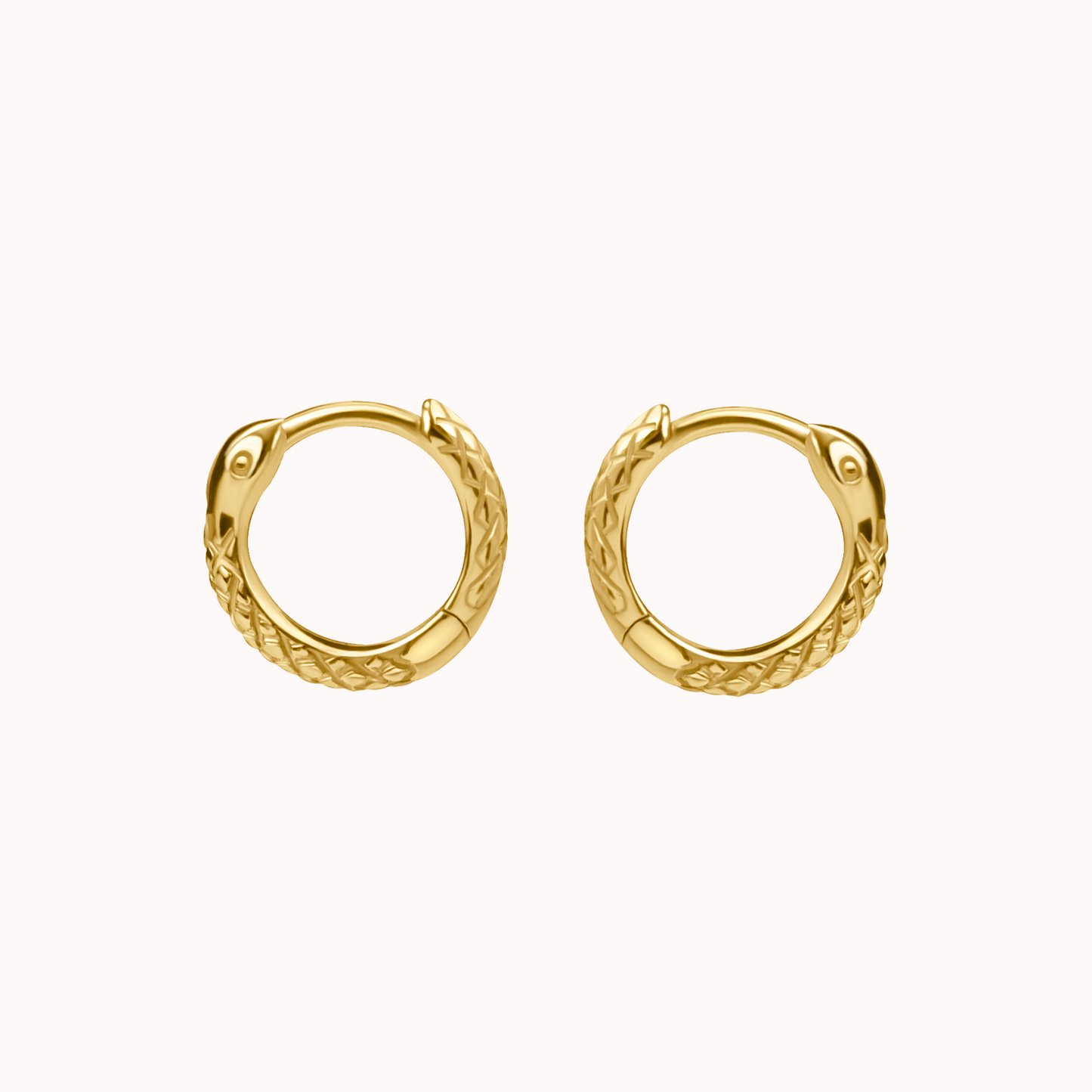 Snakebite Hoop Earrings