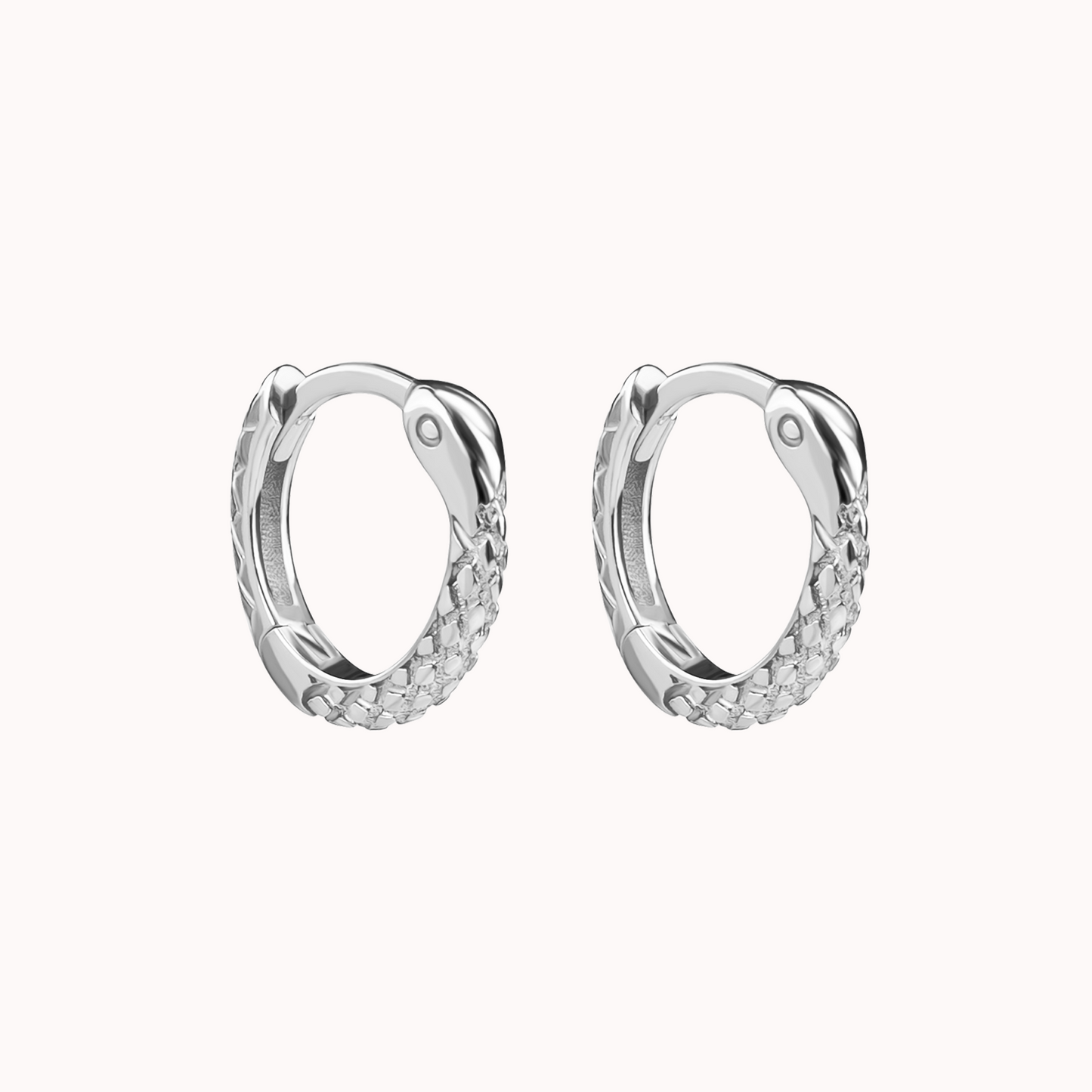 Snakebite Hoop Earrings