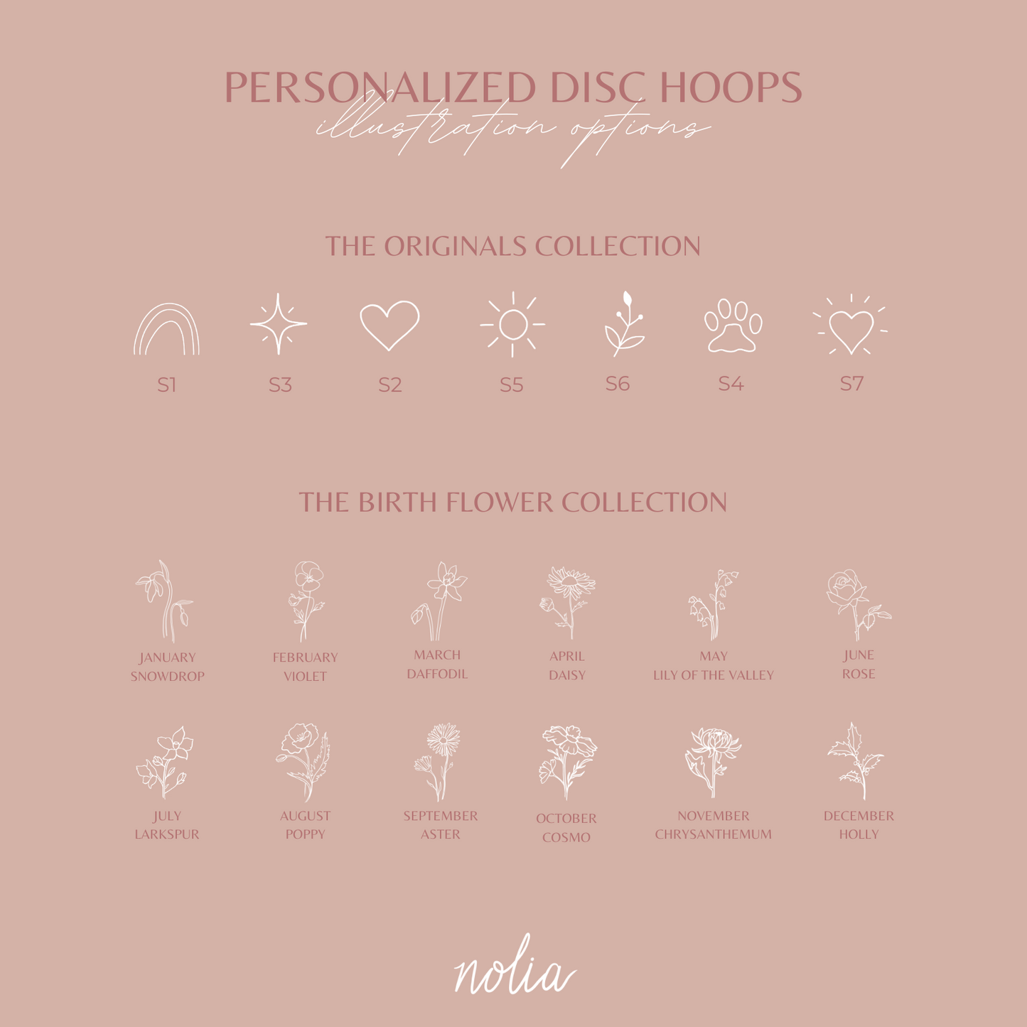 Personalized Disc Hoop Earrings