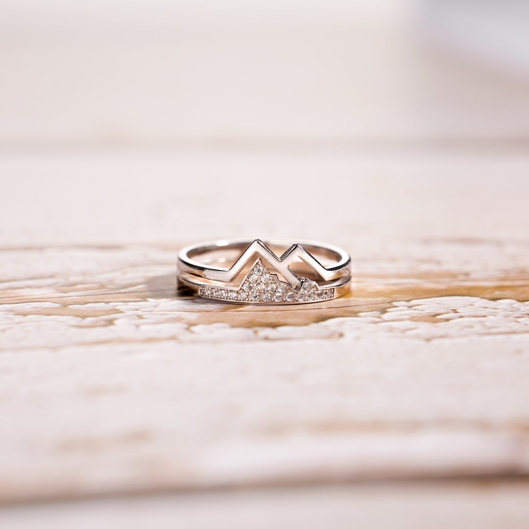 To My Wife Mountain Ring