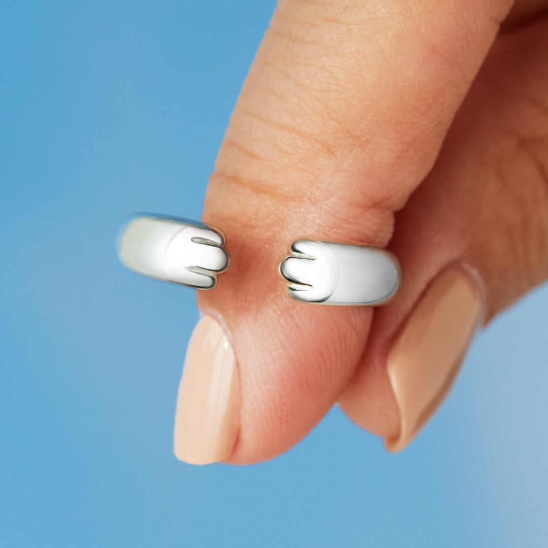 Just Keep Going Bitch Kitty Cat Hug Ring