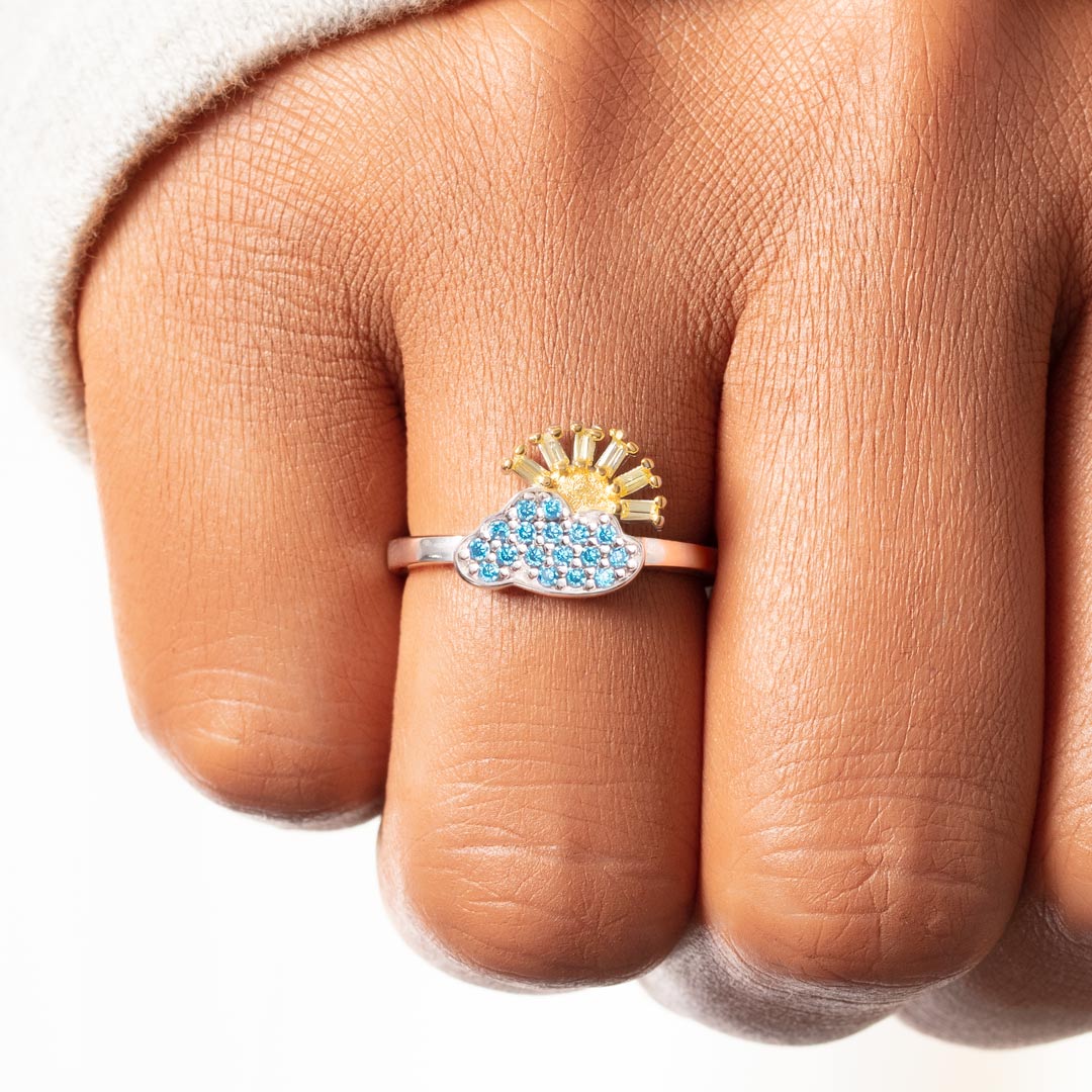 My Sunshine On A Cloudy Day Sunny Cloud Ring