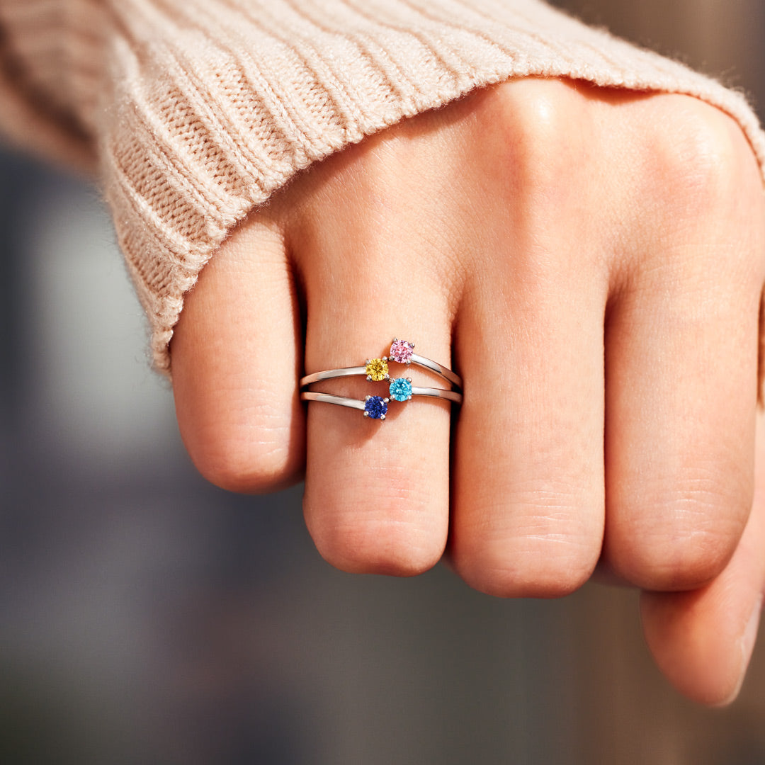 2-5 Birthstones Wrap Band