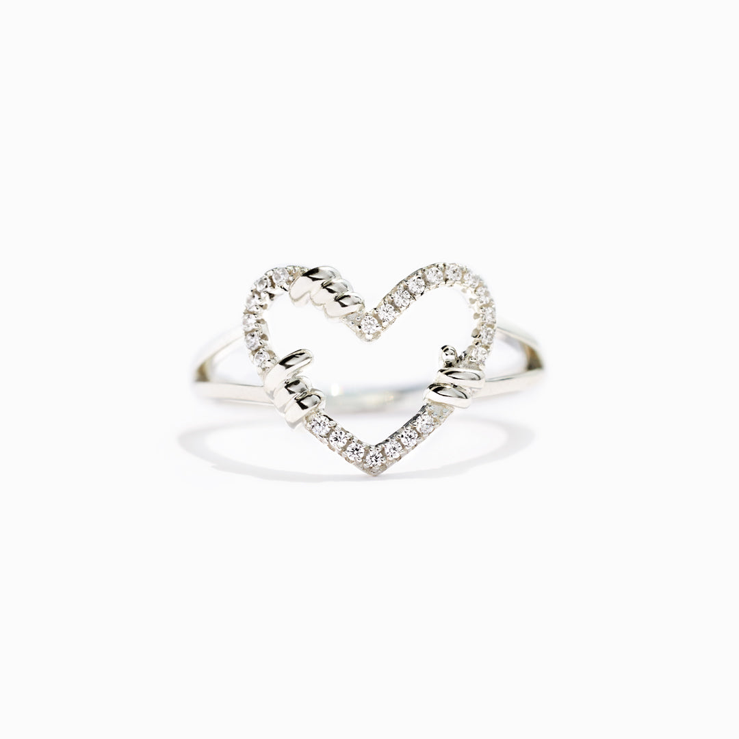 Self Love Pavé Heart Ring