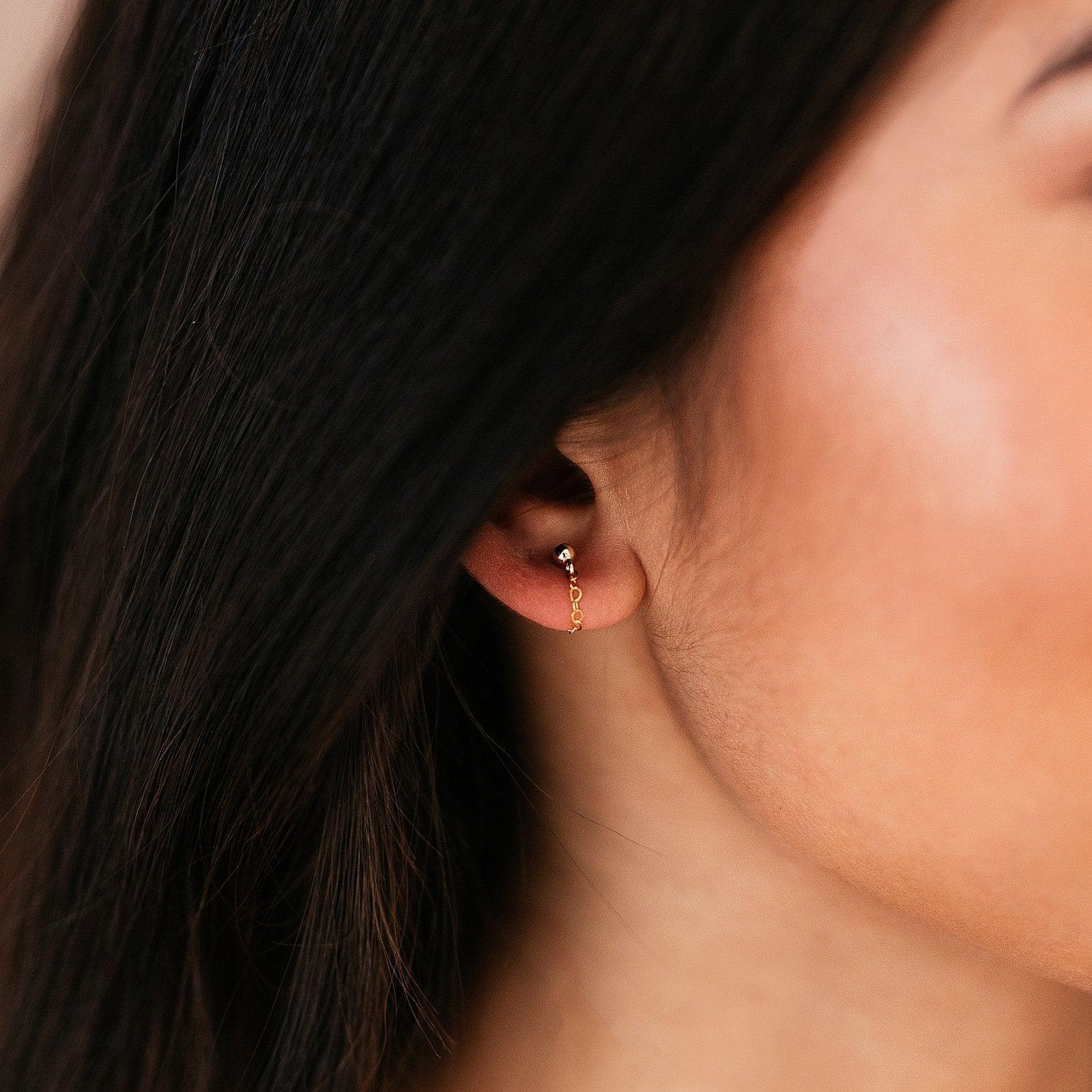 Chain Cuff Earrings
