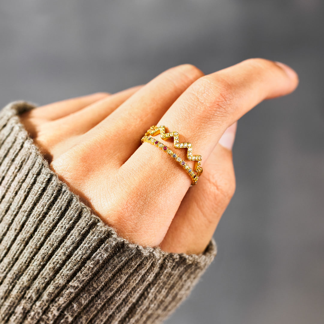 Stackable Highs And Lows Ring Set