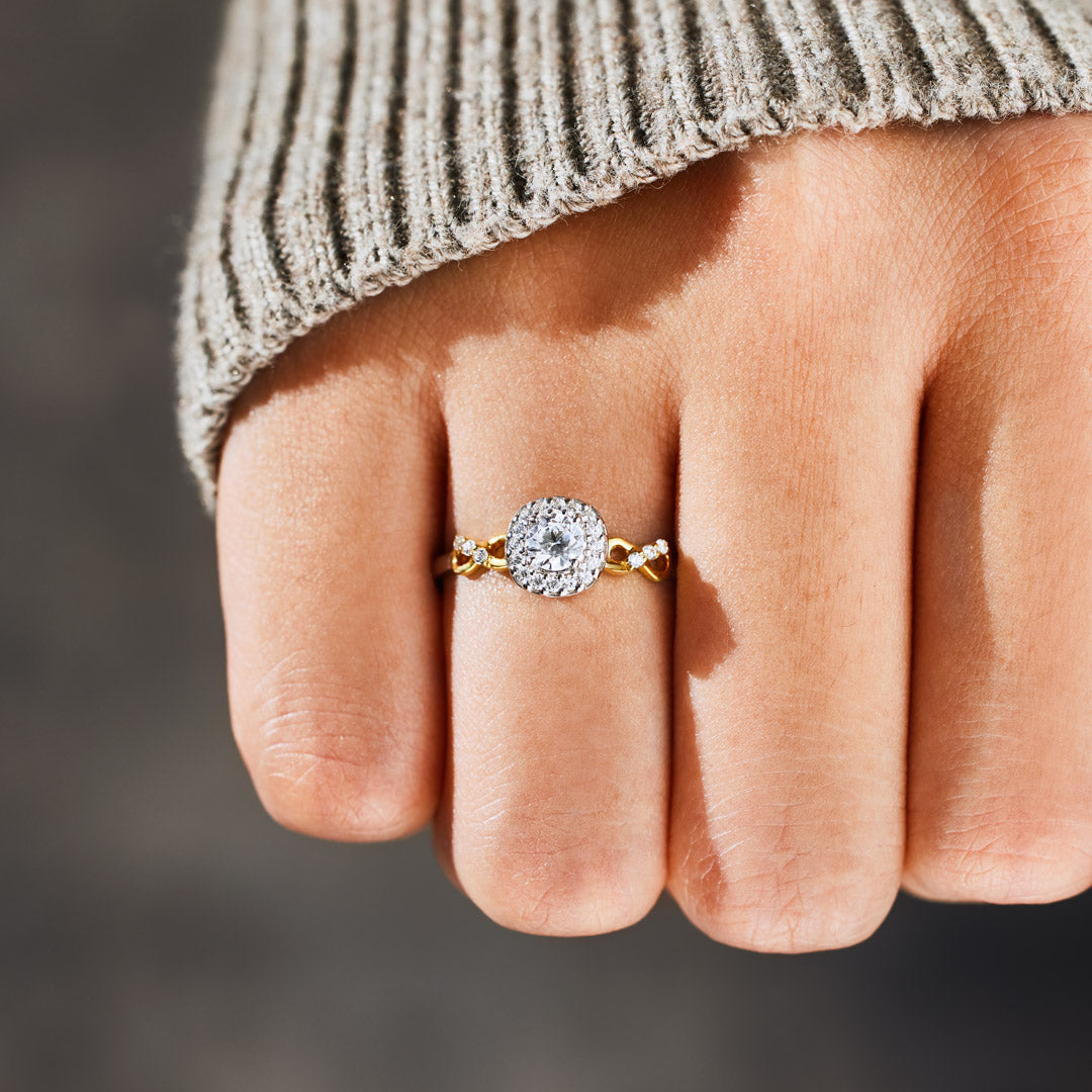 Now&Forever Infinity Cushion Halo Ring