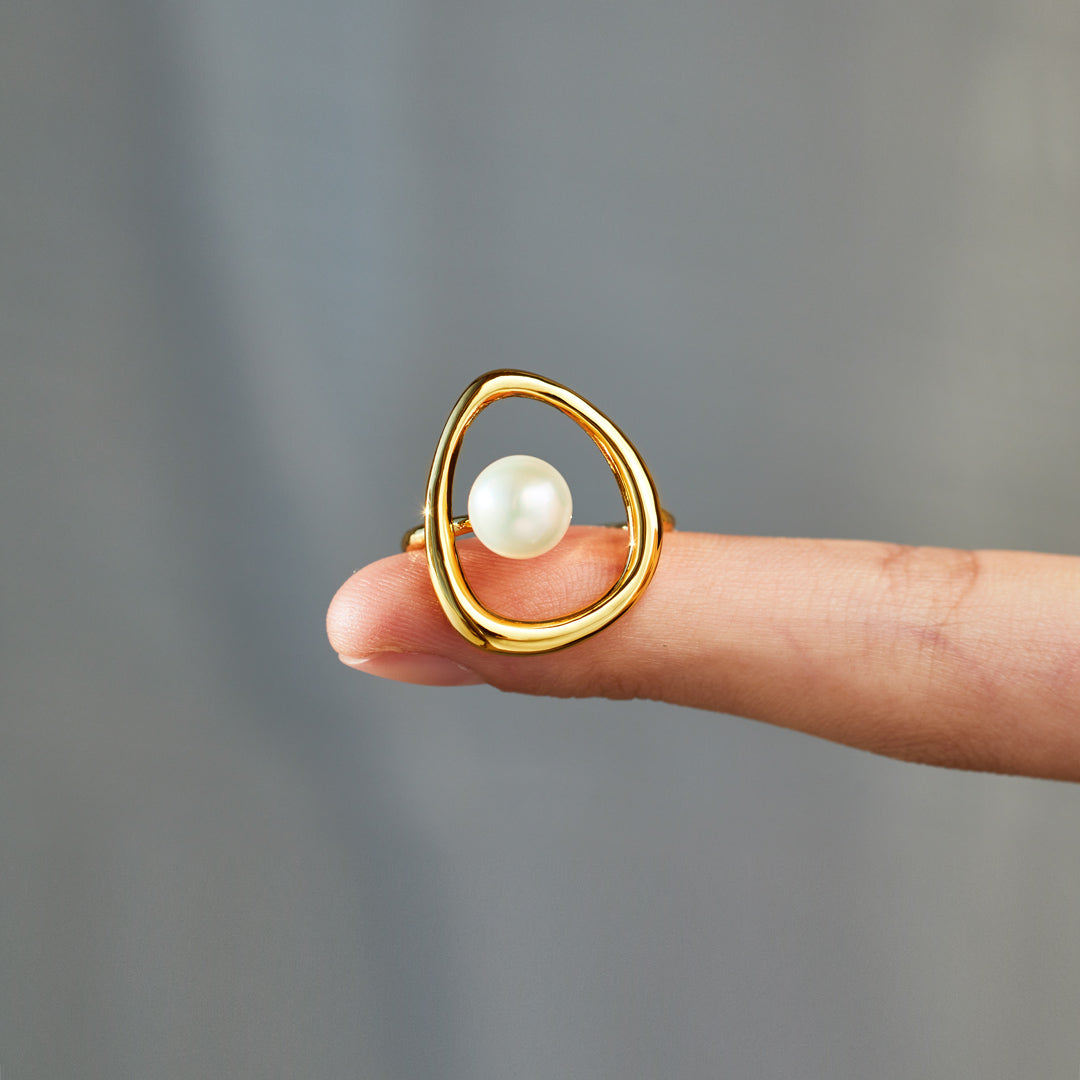 Full Of Grace Central Pearl Ring