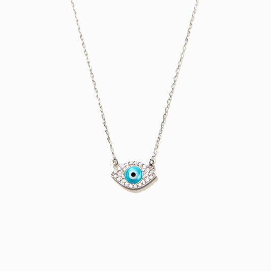 Pavé Evil Eye Necklace