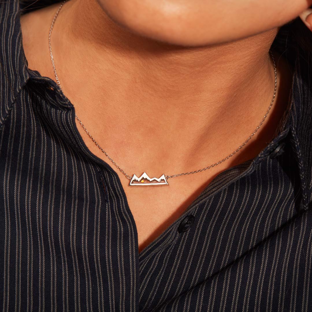 Mustard Seed Mountain Necklace