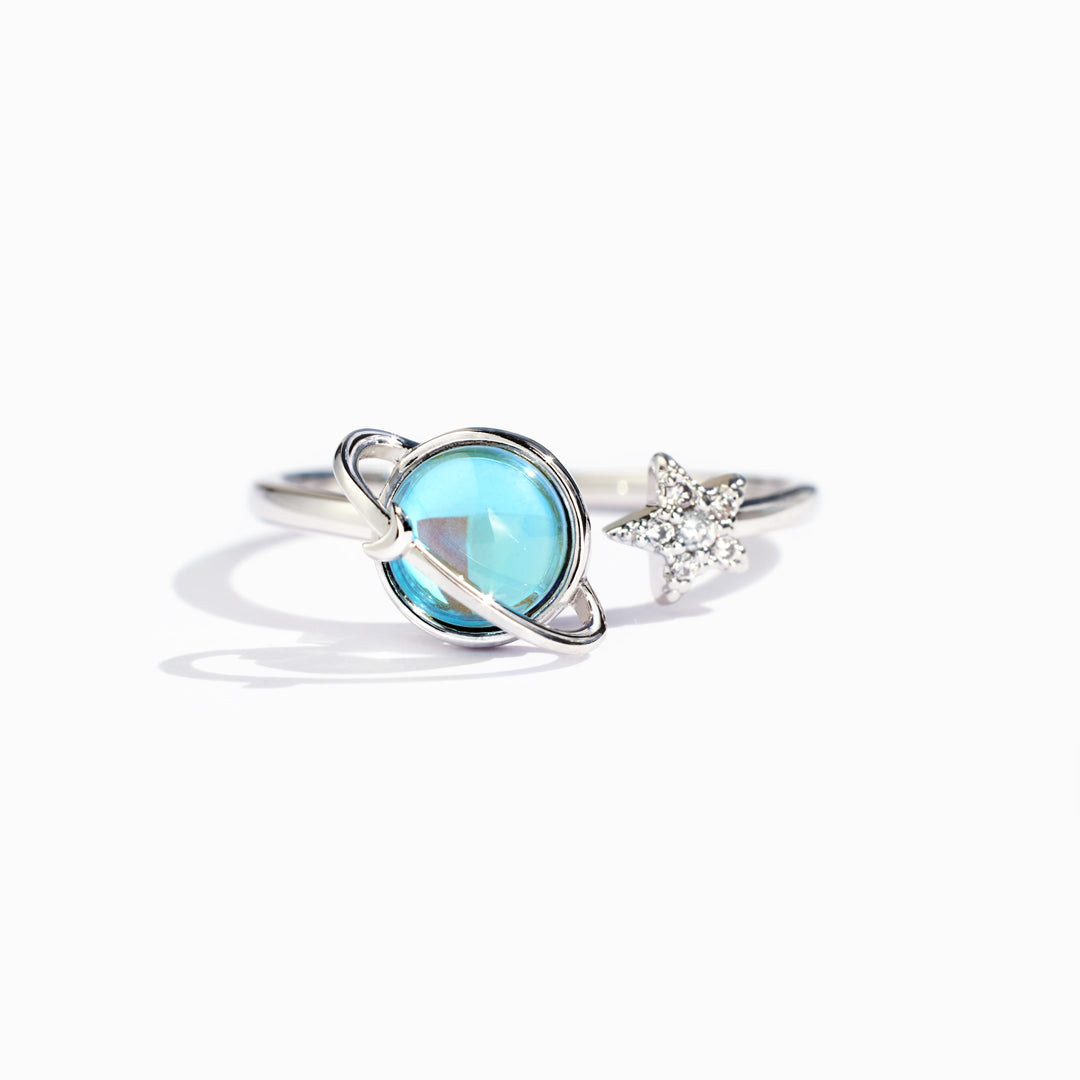 No Darkness Spinning Star Fidget Ring