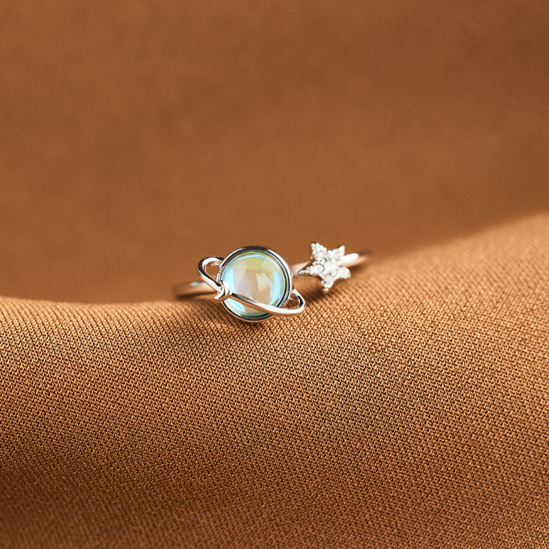No Darkness Spinning Star Fidget Ring