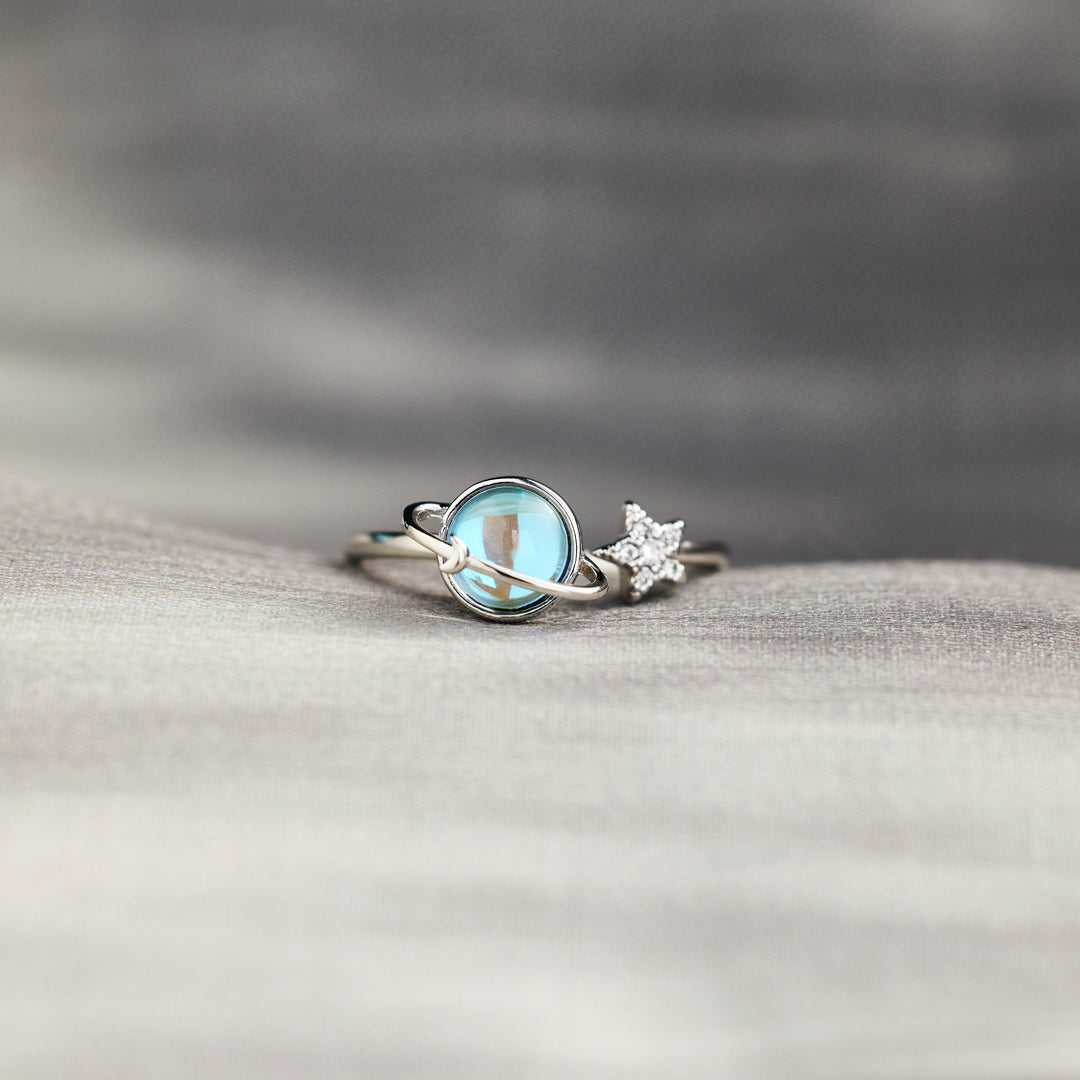No Darkness Spinning Star Fidget Ring