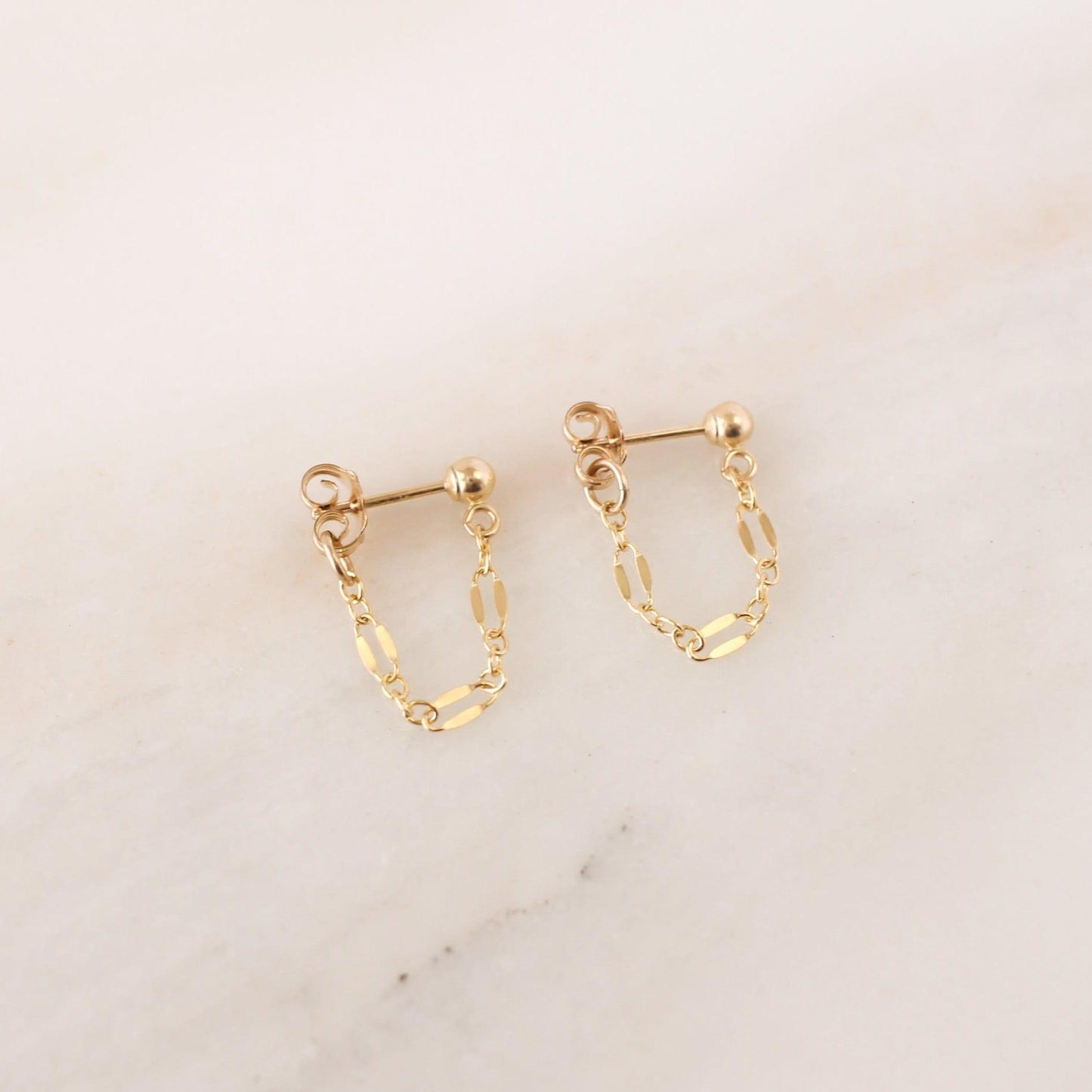 Lace Chain Loop Earrings