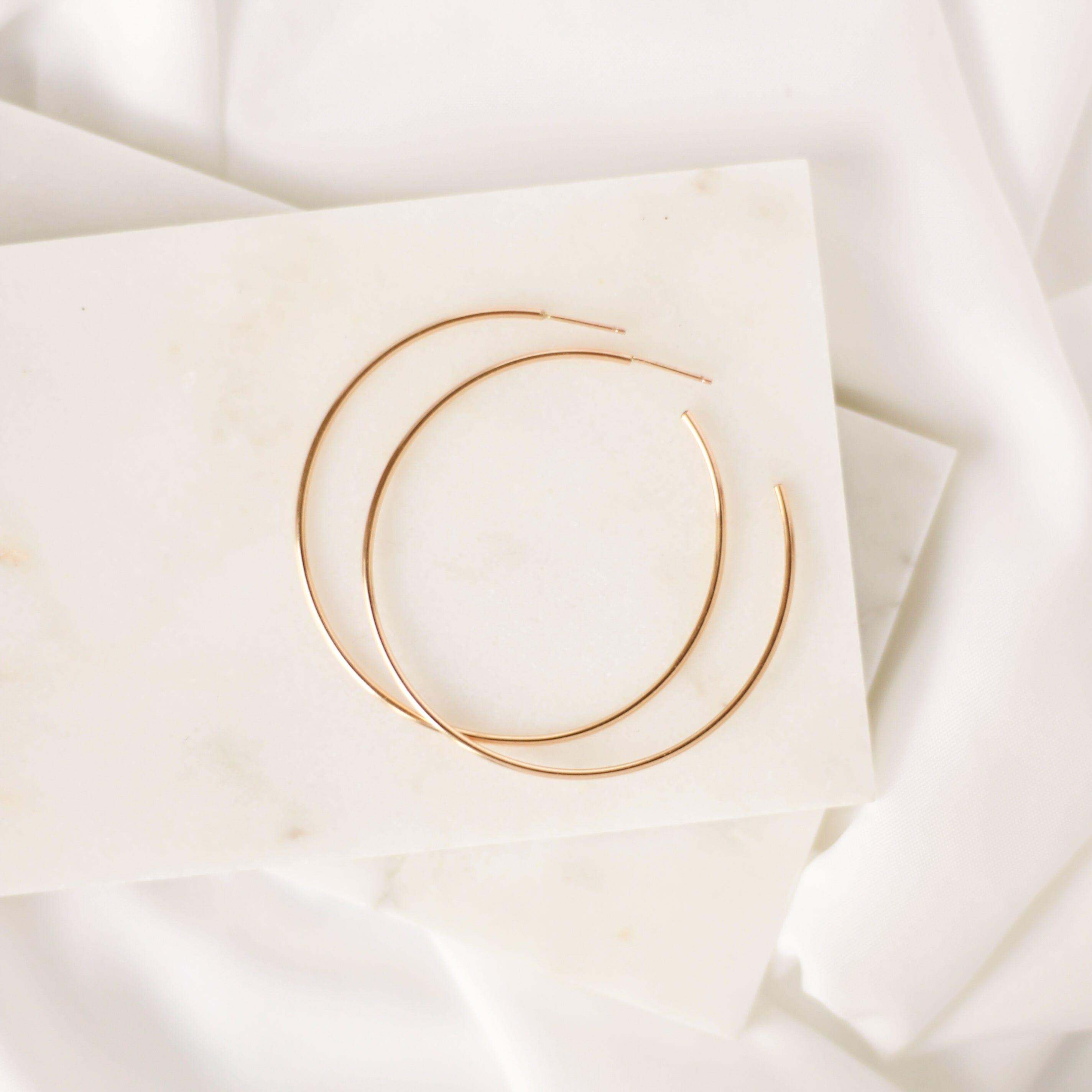 Large Everyday Hoop Earrings