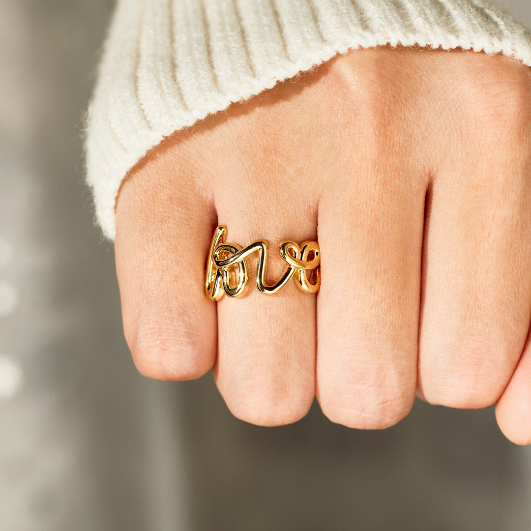 You Are Deserving Of Love Letter Ring
