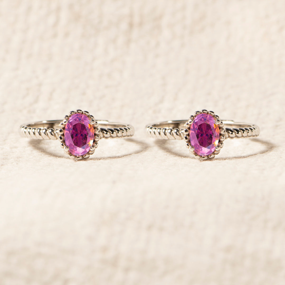The Strongest Love Matching Amethyst Ring