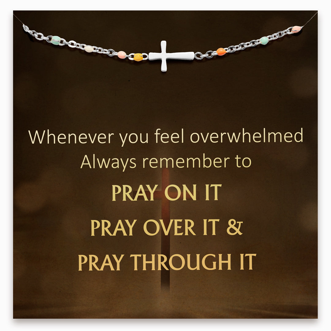 Christian Gifts For Women-Cross Bracelet, Baptism Gifts For Girls