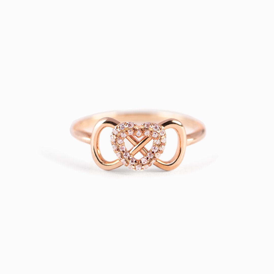 I Love You To Infinity&Beyond Infinity Heart Ring