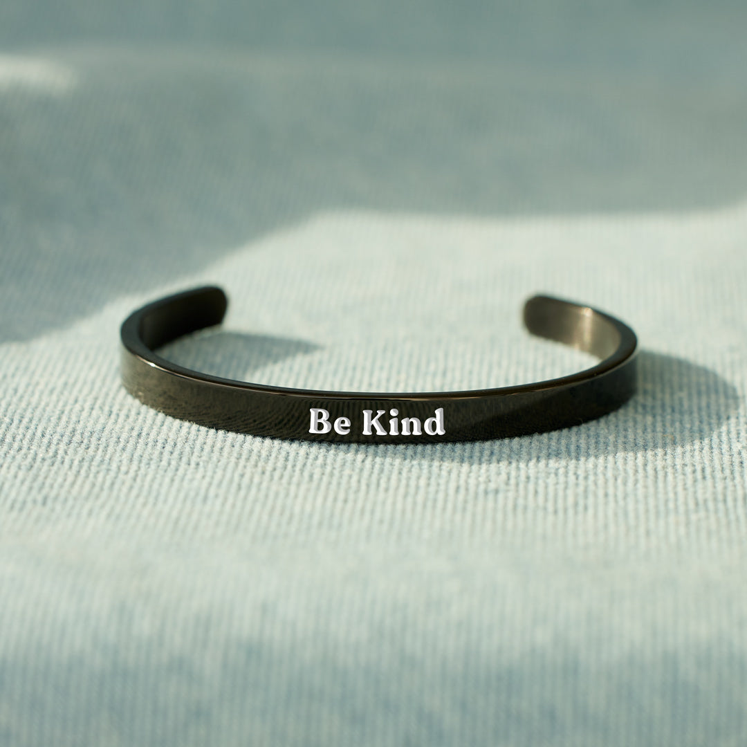 Be Kind Black Bangle