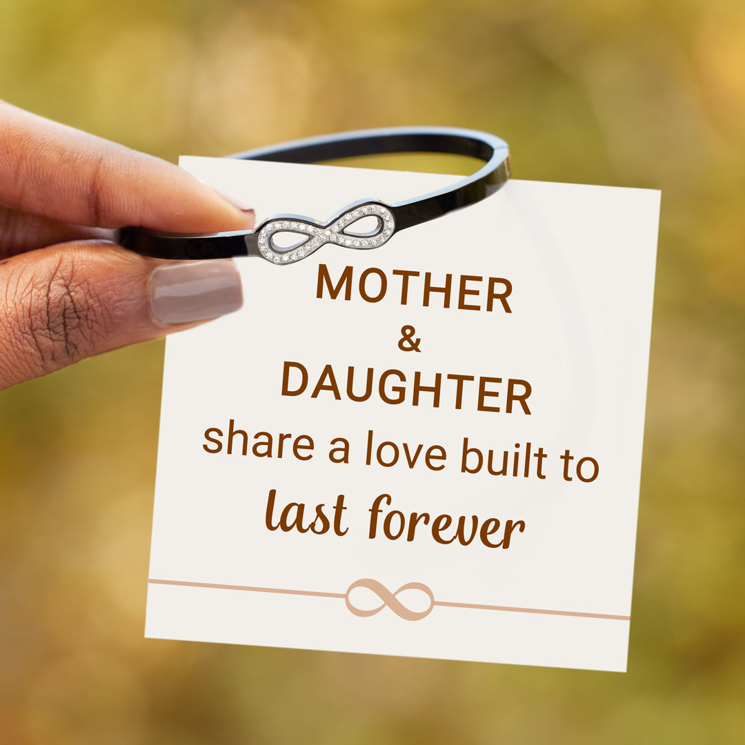 Love Built To Last Forever Infinity Black Brcelet