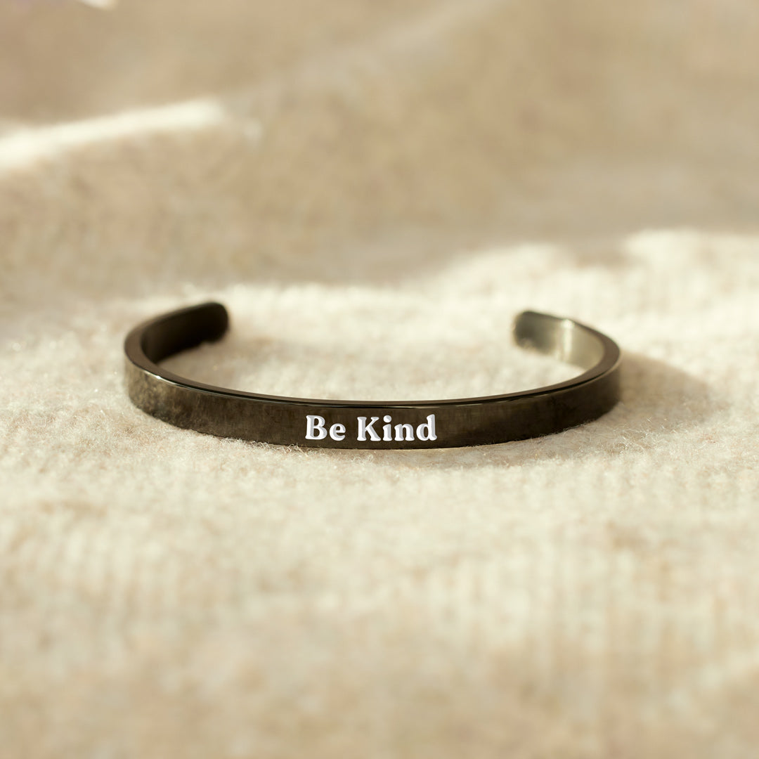 Be Kind Black Bangle