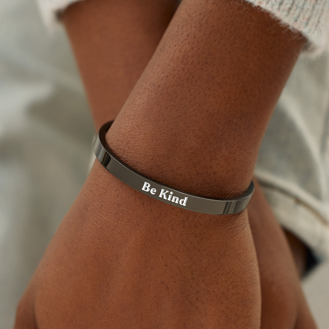 Be Kind Black Bangle