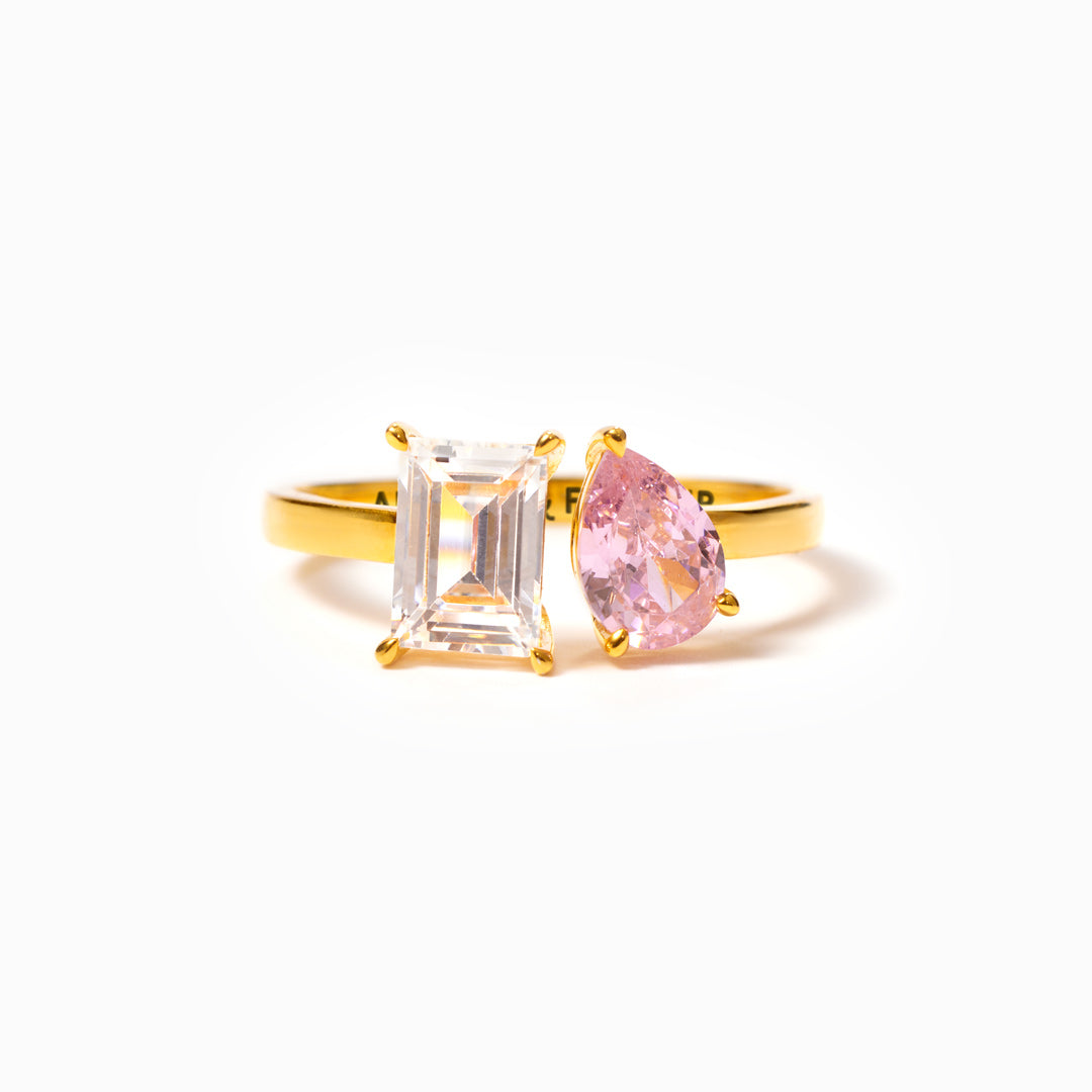 Always & Forever Two Birthstone Toi et Moi Ring
