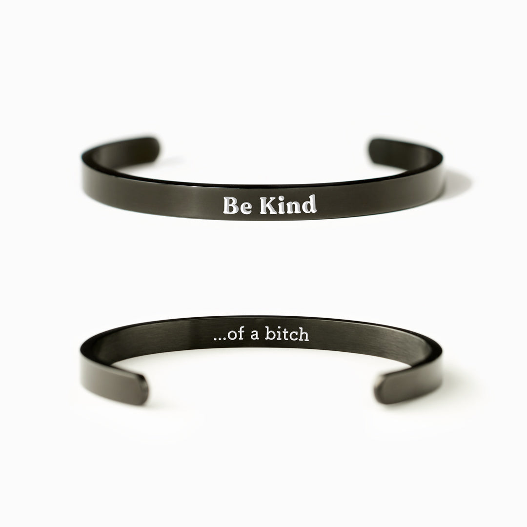 Be Kind Black Bangle