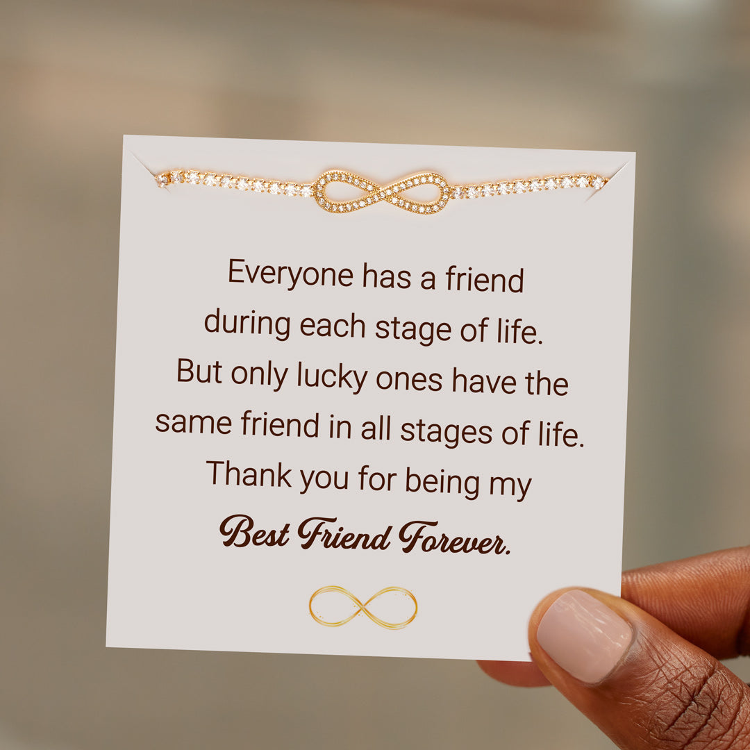 Best Friend Forever Pavé Infinity Bracelet