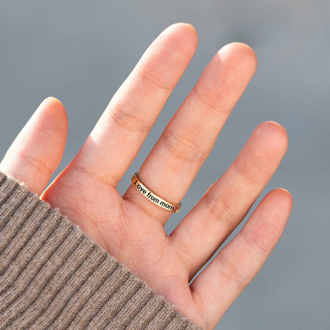 To Daughter From Mom Highs And Lows Ring