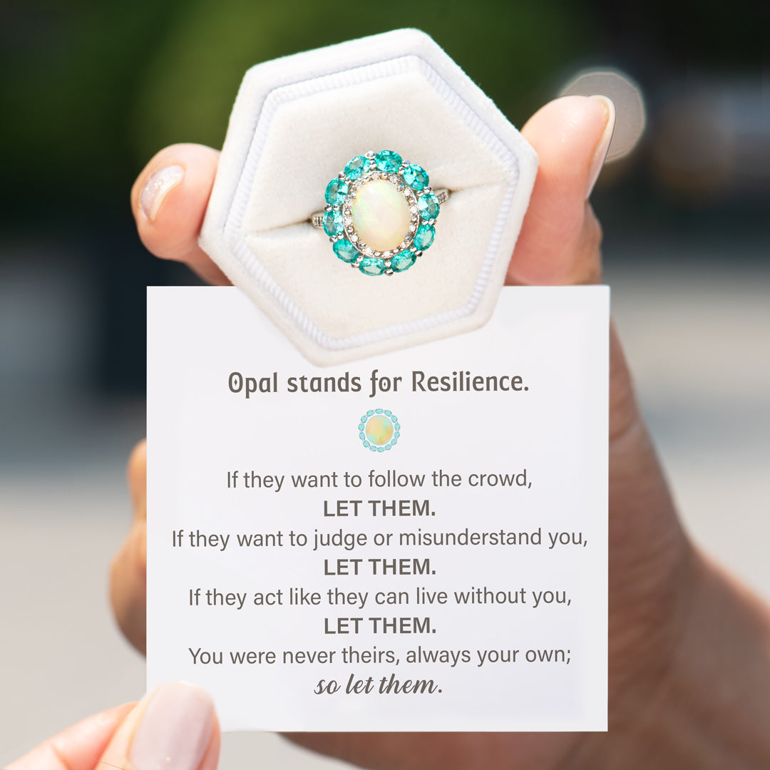 Resilience Flowery Opal Ring