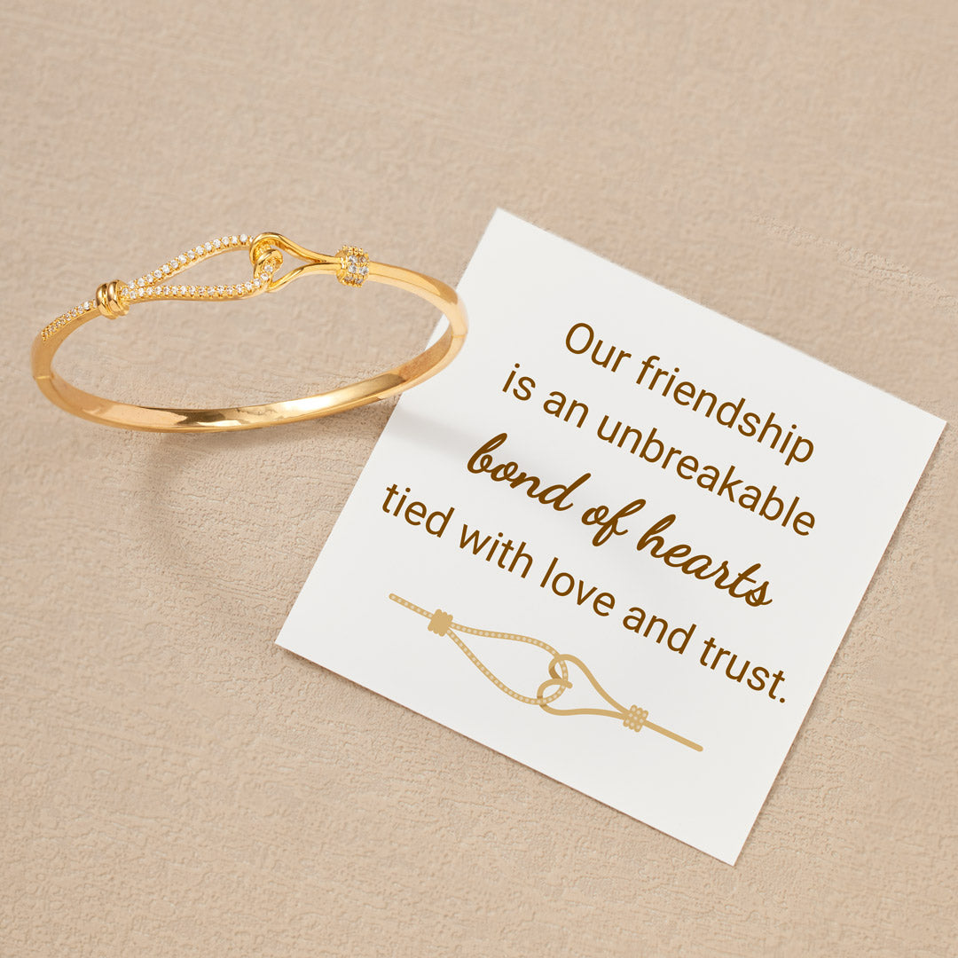 Bond Of Hearts Tied Heart Bracelet