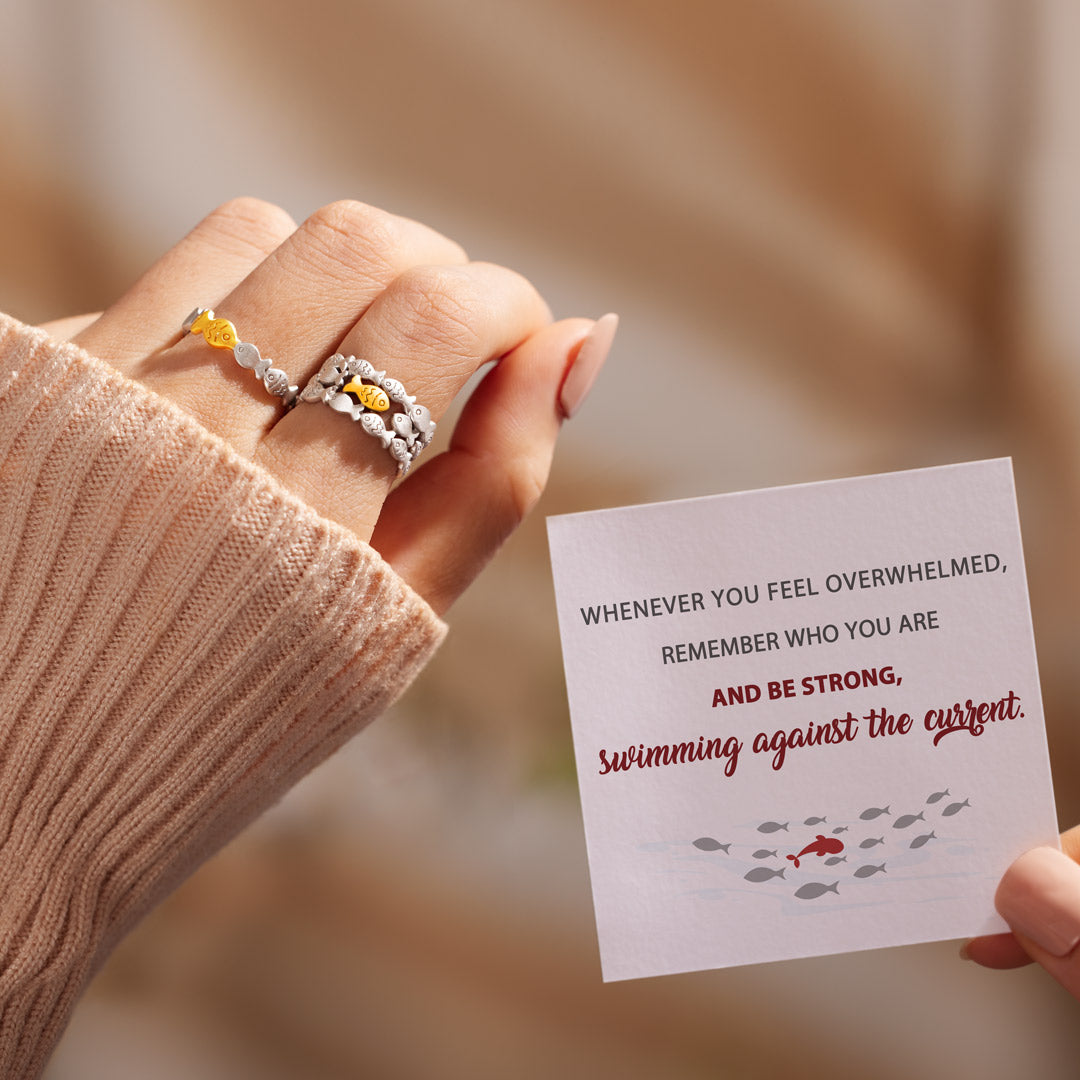 Swimming Against The Current Ring