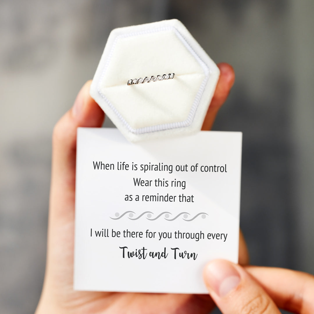 Every Twist And Turn Minimalist Spiral Ring