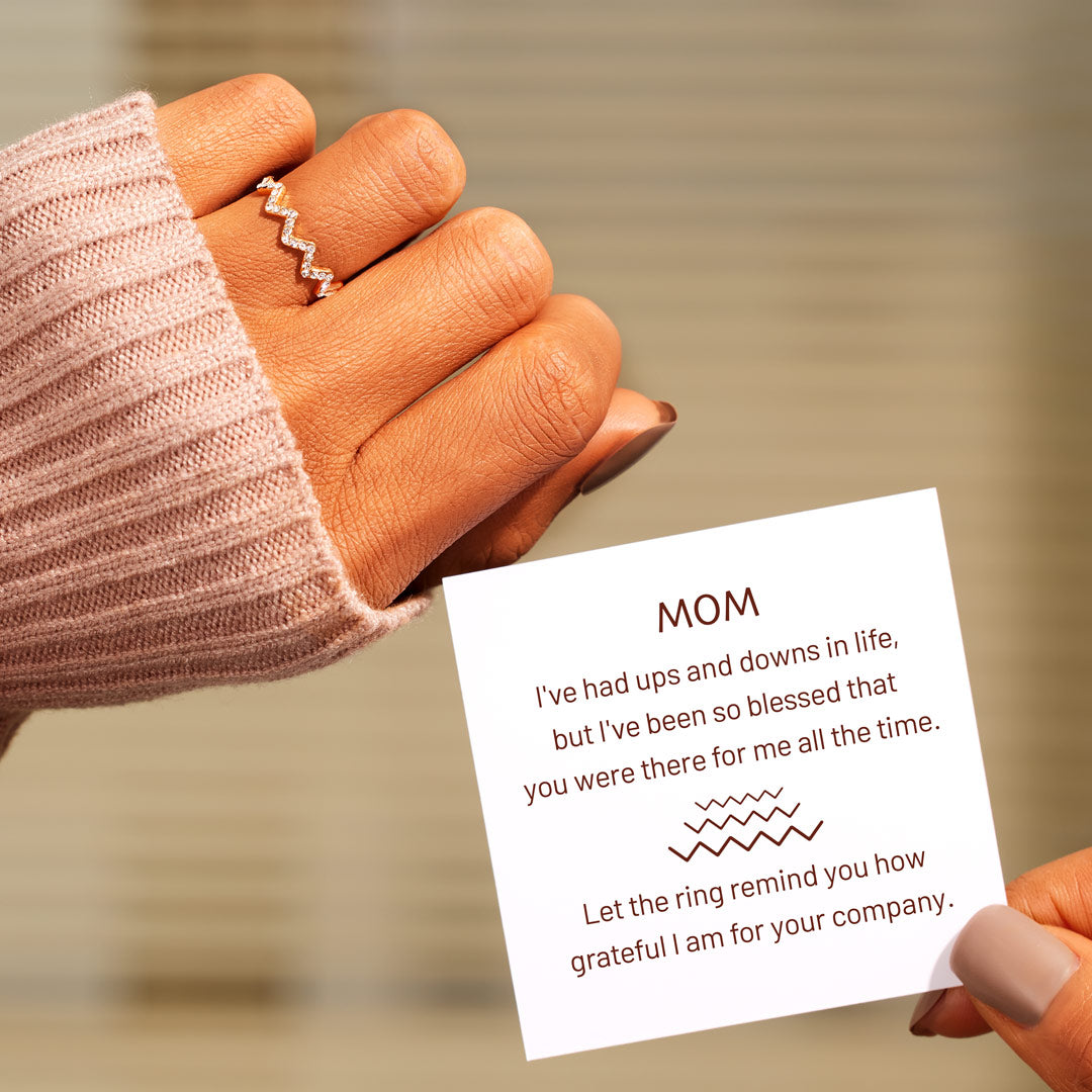 For Mother Ups And Downs Ring